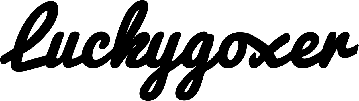 luckygoxer logo black